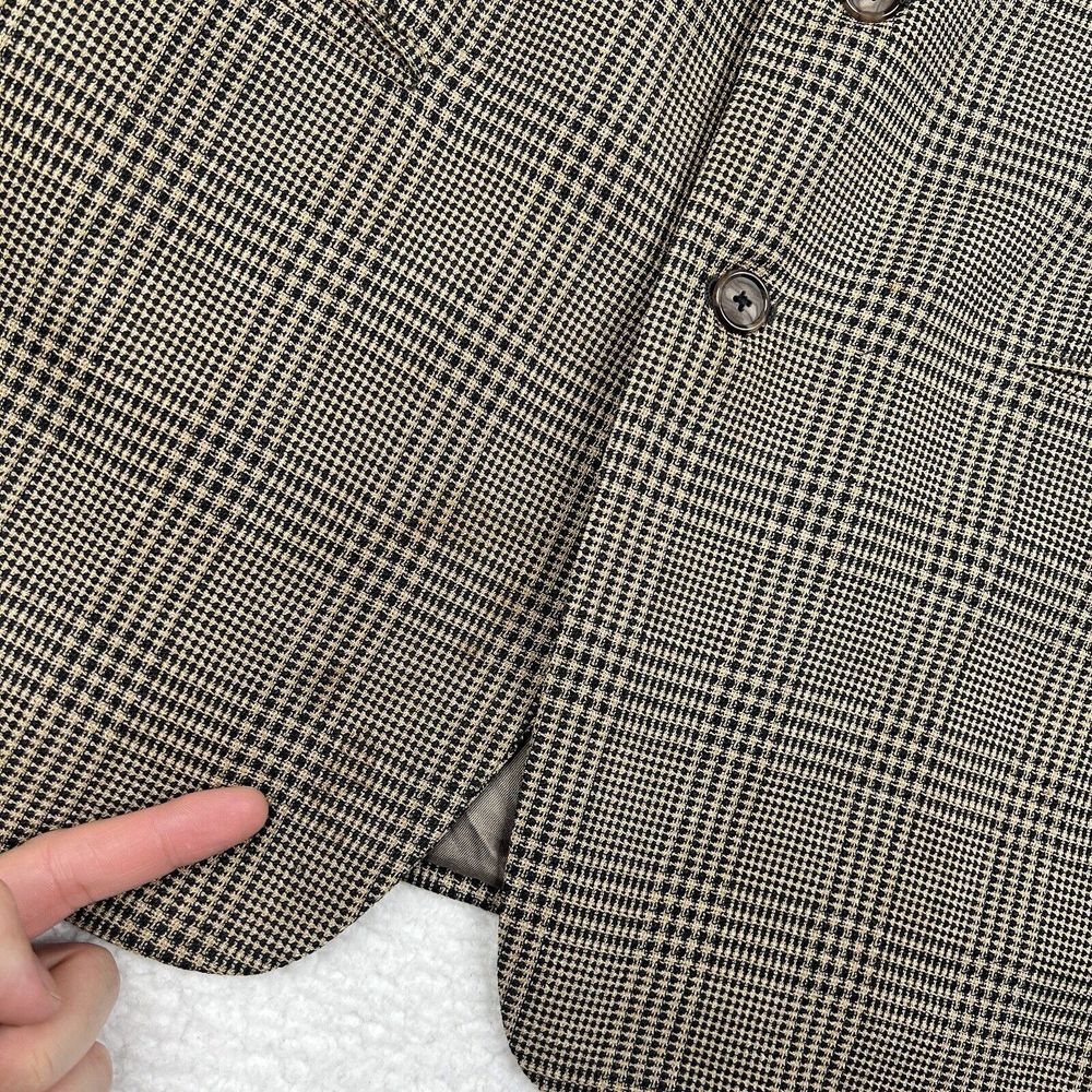 Vintage Givenchy Monsieur Blazer Mens 41R Brown 100% Wool Sports Coat Made USA - Picture 4 of 16